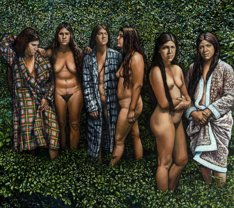 Shirley Gorelick, Three Sisters II (Westchester Gauguin), 1974-76