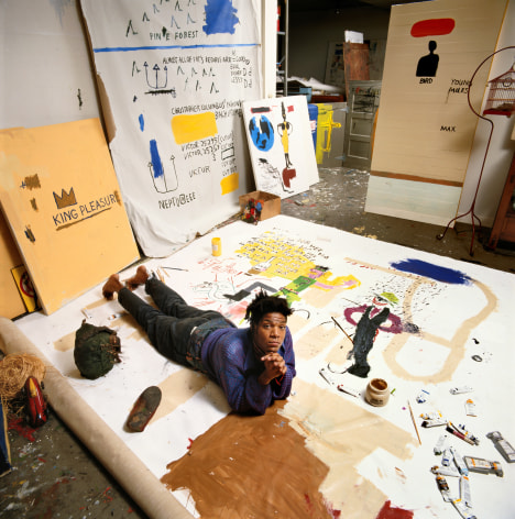 Tseng Kwong Chi, Jean-Michel Basquiat New York (laying down) 1987
