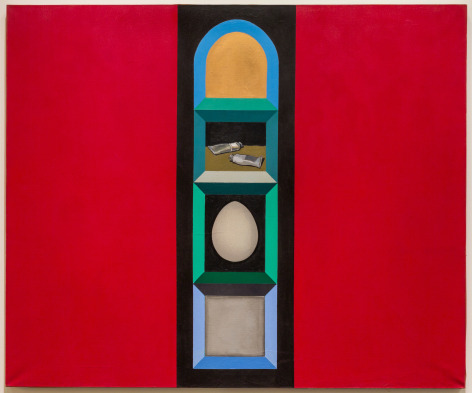 Miriam Schapiro, Shrine for Two Paint Tubes, 1962