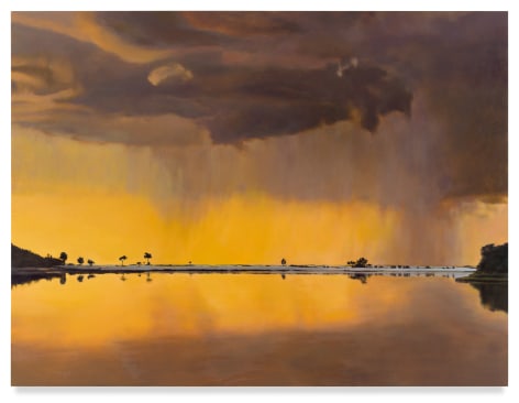 Storm Suspended by Light, 2022, Oil on linen, 78 x 104 inches, 198.1 x 264.2 cm