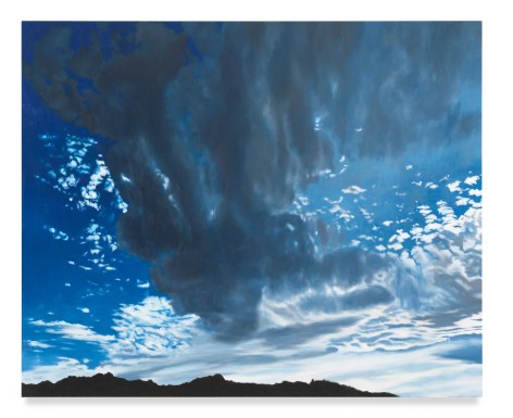 Clouds Turn the Sky, 2021, Oil on linen, 77 x 94 inches, 195.6 x 238.8 cm