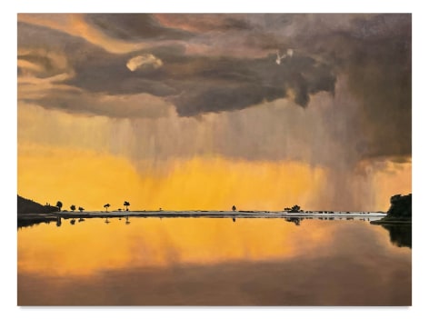 Storm Suspended by Light, 2022, Oil on linen, 74 x 104 inches, 188 x 264.2 cm