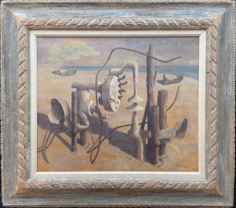 Image of frame around &quot;Aged Form&quot; oil painting by artist John Atherton.