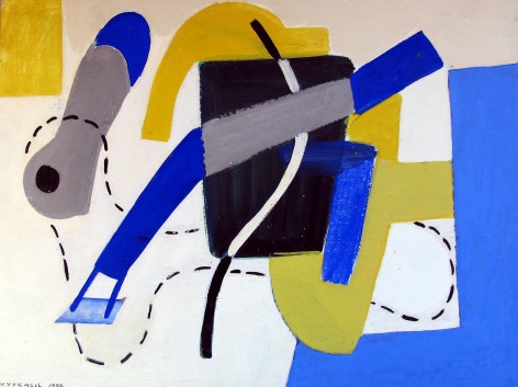 1938 untitled abstraction by Vaclav Vytlacil.