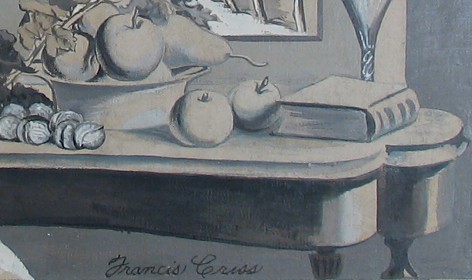 Image of signature on &quot;Winter Morning&quot; painting by Francis Criss.