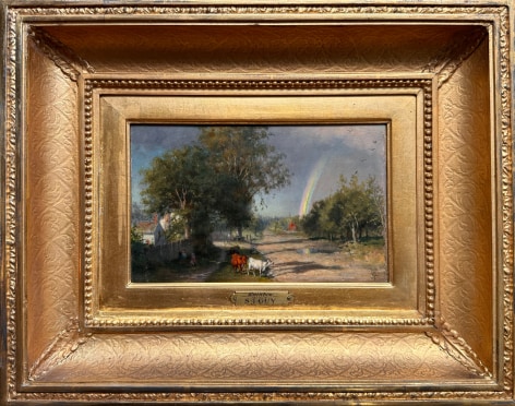 Image of the frame on "Rainbow" painting by Seymour Joseph Guy