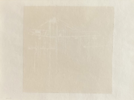 image of verso of untitled (027) lithograph by Hans Burkhardt.