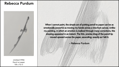 Image of artist statement by Rebecca Purdum for the exhibition &quot;Object Matter&quot; at Caldwell Gallery Hudson.