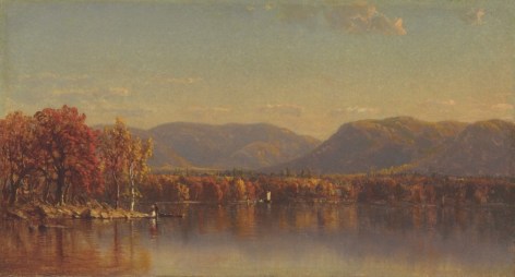 Sanford Gifford sold oil painting &quot;Lake Sunapee, New Hampshire&quot;.