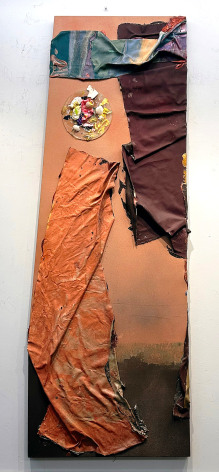 Image of Susan Roth's mixed media painting &quot;Arabian Night&quot;, part of the exhibition Object Matter.