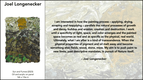 Image of artist statement by Joel Longenecker for the exhibition &quot;Object Matter&quot; at Caldwell Gallery Hudson.