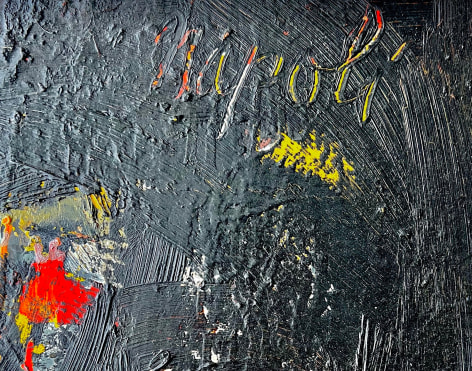 Image of recto signature on Giuseppe Napoli's 1958 portrait painting &quot;Ritratto&quot;.