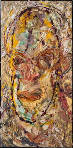 Image of abstract self portrait painting by Mark Raush.