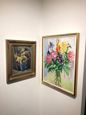Jane Peterson and Nell Blaine in exhibition 85/15 Flipping the Gender Ratio at Caldwell Gallery Hudson.