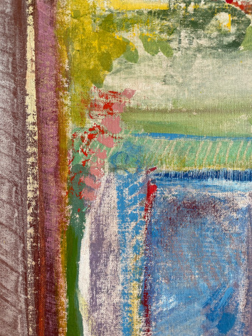 Detail of Natkin painting &quot;Interior&quot;.