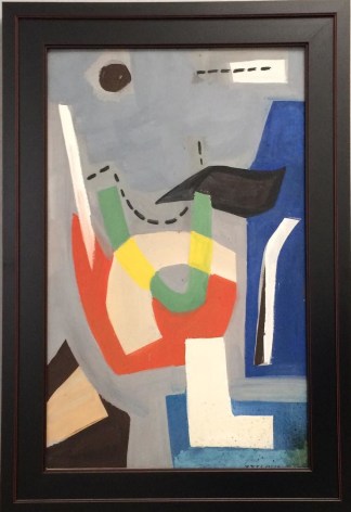 Frame of untitled 1938 abstraction by Vaclav Vytlacil.