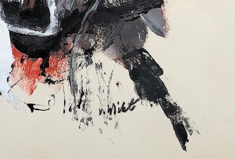 Image of signature on untitled #066 painting by John Von Wicht.