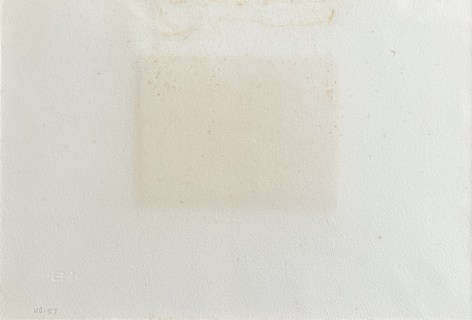 Image of verso of untitled (025) 1974 abstract lithograph by Hans Burkhardt.