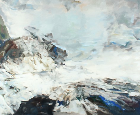 1961 painting Storm on the Maine Coast by Balcomb Greene.