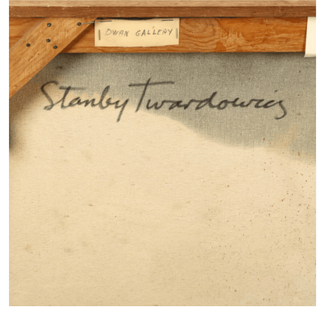 Signature on painting #24 by Stanley Twardowicz.