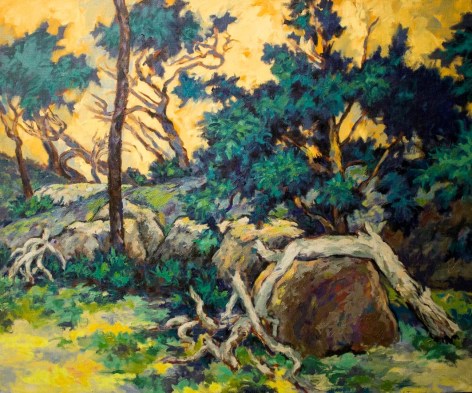 Image of sold painting of a landscape near Blue Hill, Maine by Easton Pribble.