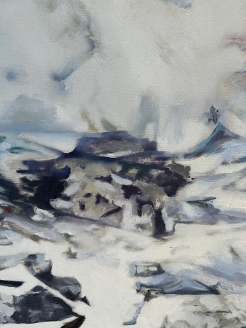 Image detail of 1963 Wind, Ocean, Sun oil painting by Balcomb Greene.