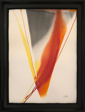 Frame of &quot;Phenomena Arezzo Revisited&quot; watercolor by Paul Jenkins.
