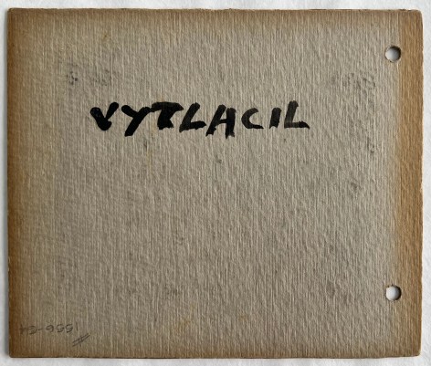 Image of signature on untitled (003) abstraction by Vaclav Vytlacil.