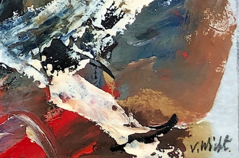 Image of signature on untitled (087) abstract painting by John Von Wicht.