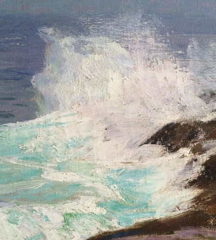 Detail Surf at Low Tide by Edward Potthast.