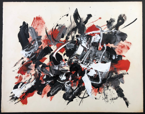 Image of untitled #066 painting showing the full sheet by John Von Wicht.