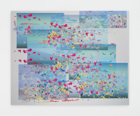 BRINTZ GALLERY, PETRA CORTRIGHT, ERNEST HEMINGWAY_exotic houseplants+FEMME NIKITA, 2019, 59 by 74 inches, Unique Art