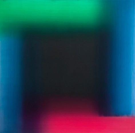 Eric Freeman Green Blue and Rose, 2018 The Colour of Light Oil on canvas