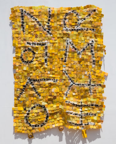 BRINTZ GALLERY, SERGE ATTUKWEI CLOTTEY, Policies controlled 2, 2017, measures 79 by 60 inches, Unique Art