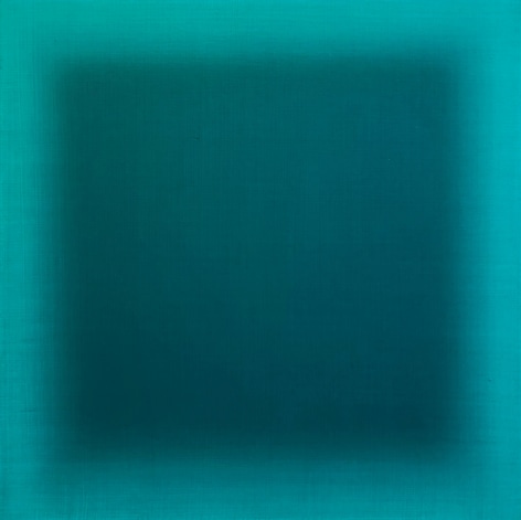 Eric Freeman Turquoise Square 1 2018 The Colour of Light Oil on canvas