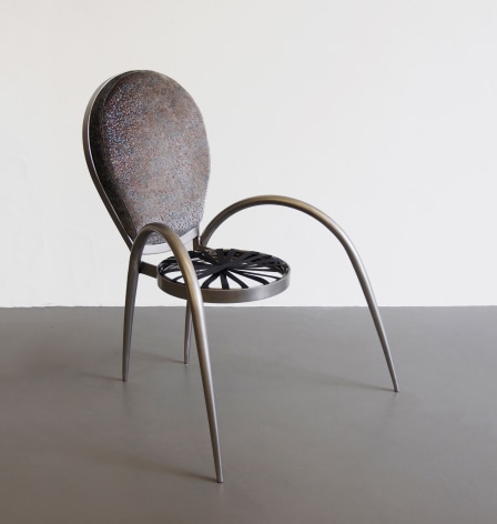 Spiderchair, 2019, steel, textile