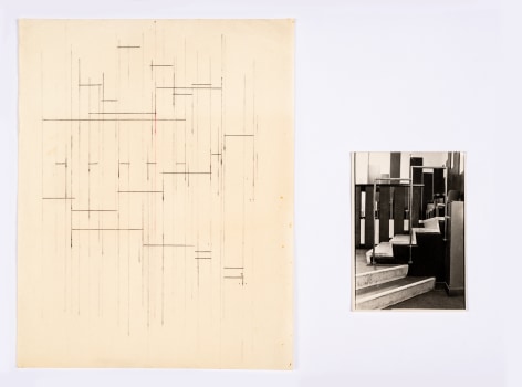 Emilio Prini, Untitled, 1972, drawing with Olivetti 22, pastel, photography