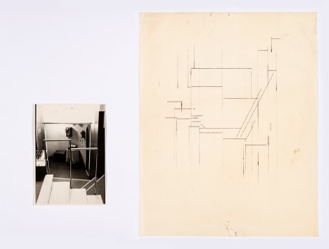 Emilio Prini, Untitled, 1972, drawing with Olivetti 22, pastel, photography