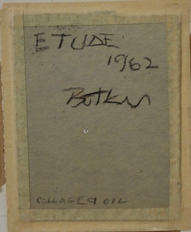 Henry Botkin, Etude, 1962