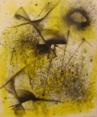 Jimmy Ernst, Composition in Yellow and Black, 1947