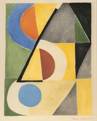 Sonia Delaunay, Untitled (Rythmes color&eacute;s), 1970