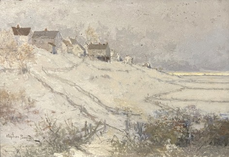 Stephen Maxfield Parrish American (1846-1938) Winter Sunset (Rivi&egrave;re-du-Loup, Canada), 1912