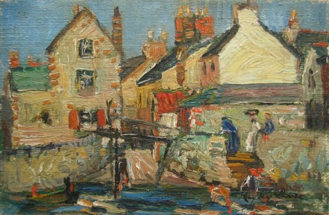 Hayley Lever, Fishing Village, Lymestone, England, 1908