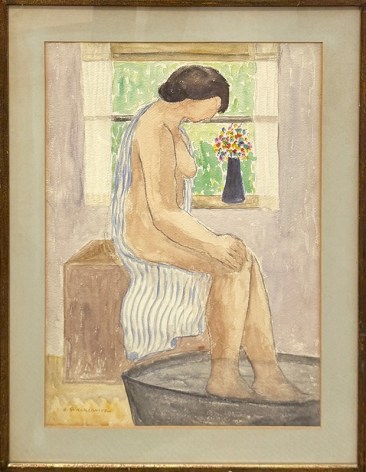 Abraham Walkowitz, Woman Bathing #3, c. 1920s