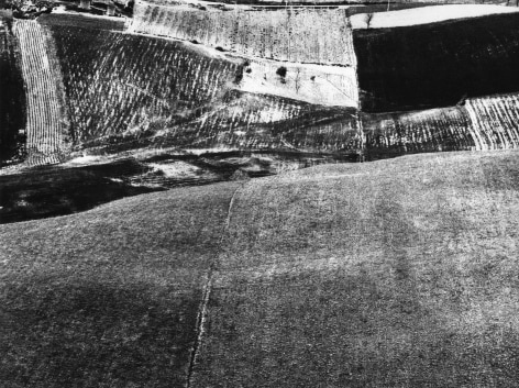 Mario Giacomelli, Paesaggio, ​n.d. Abstract landscape divided horizontally and vertically into lighter and darker sections.