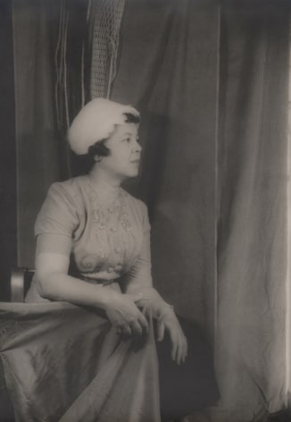 05. Carl Van Vechten, Margaret Bonds, ​1956. Seated portrait in profile, facing the right of the frame.