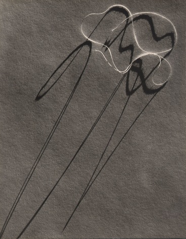 Gordon Coster, Wire Sculpture, c. 1935. Abstract photo of a bundle of wire with long shadows spanning the frame.