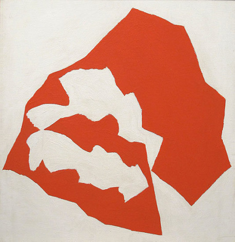 Jack Youngerman, Untitled, Red #73, c. 1960, oil on canvas, 28 x 27 in.