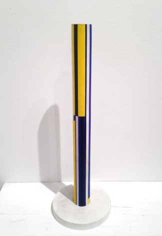 Ilya Bolotowsky, &quot;Round Column / Yellow Column,&quot; 1963, acrylic on wood, 18 x 1 3/4 in.