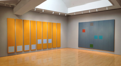 From Right to Left:, Earendel, 1969-70 Oil on canvas, 8 panels connected, 90 x 121 in.